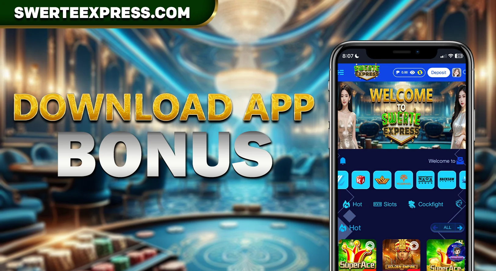 Swerte Express Casino Download APP Bonus!