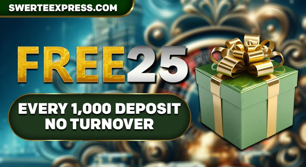 Swerte Express Casino
- Daily Deposit Bonus